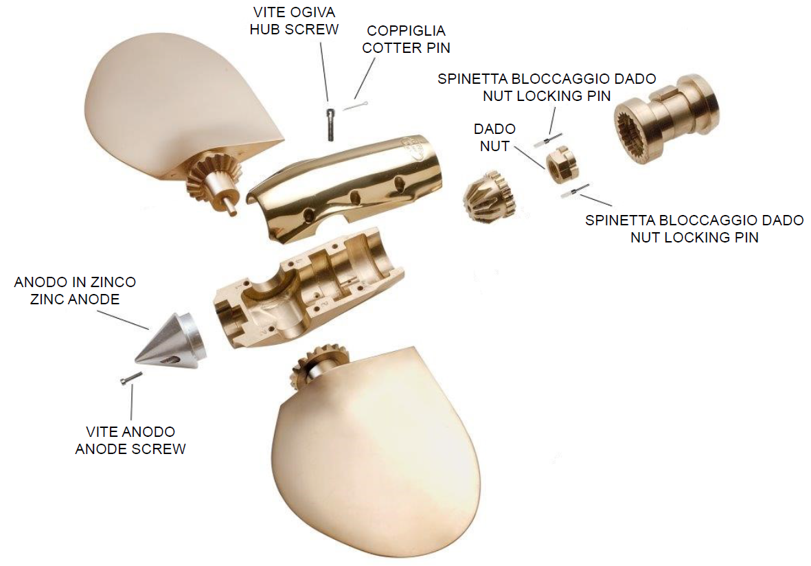 Anodo di zinco originale Max Prop®