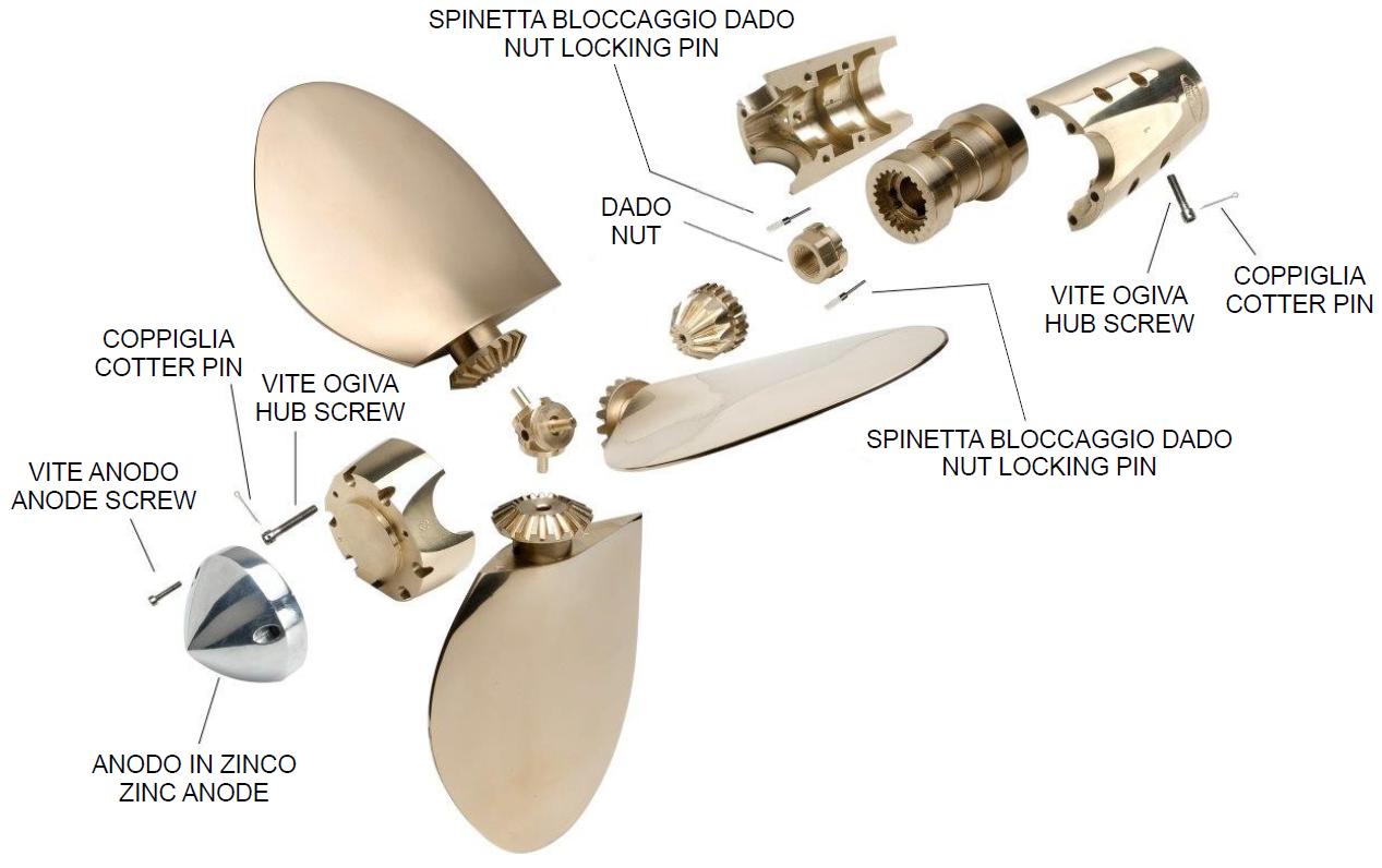 Anodo di zinco originale Max Prop®