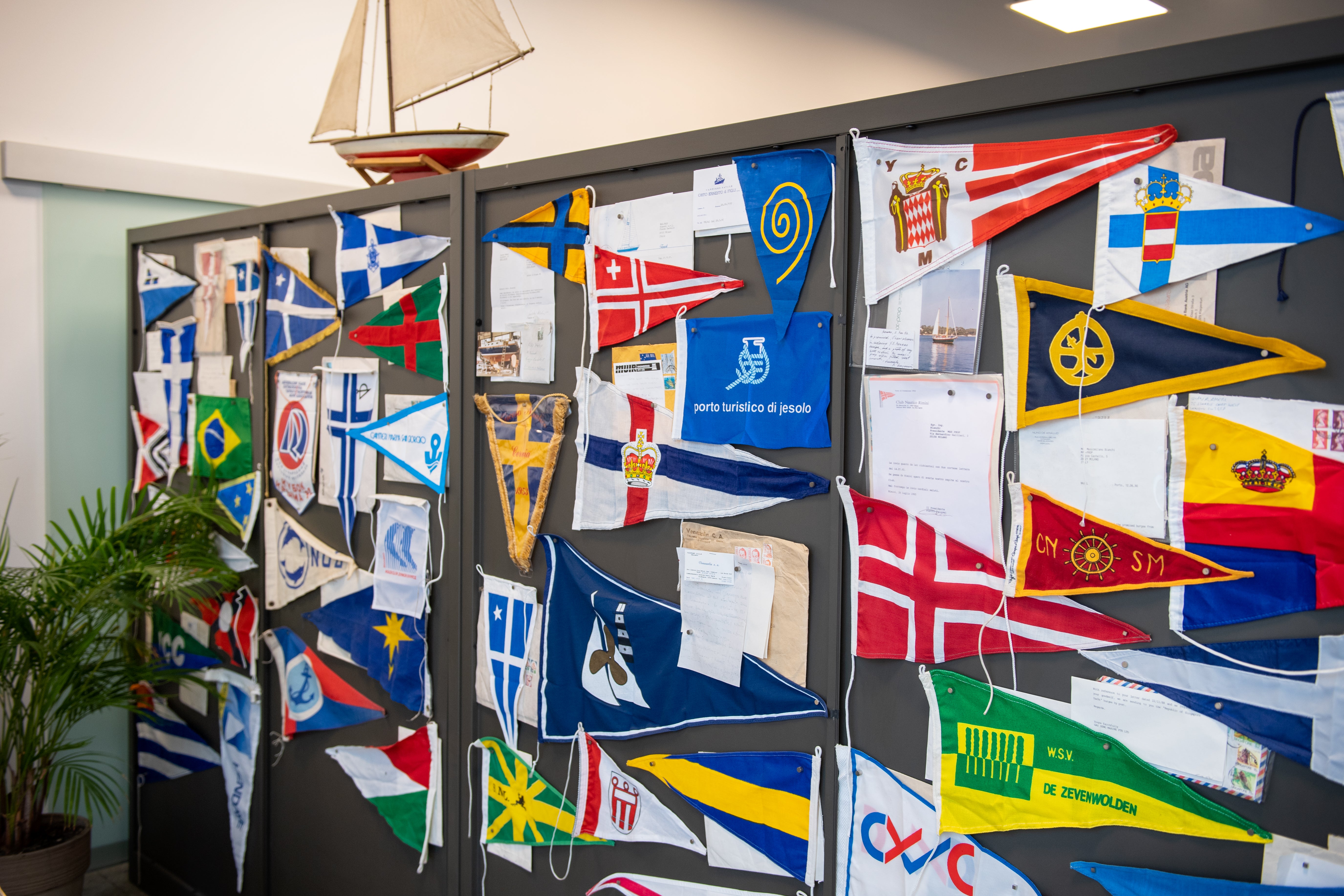 max prop - image of flags on a wall